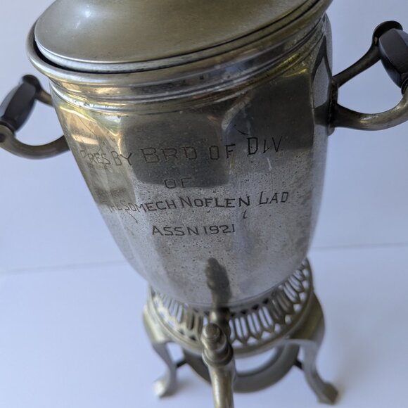 Antique Coffee Percolator Pres by Brd Div of The Somech Noflen Lad Assn 1921 - Picture 4 of 16